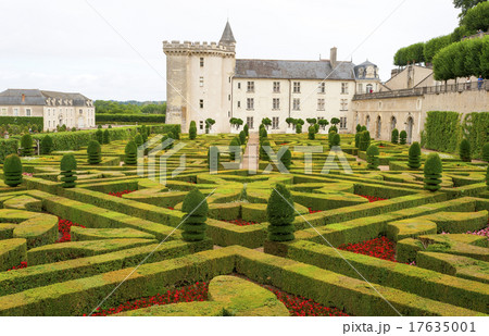 Castle Gardens in the Loire Valley in France 17635001