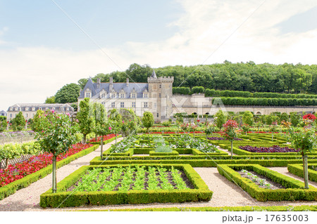 Castle Gardens in the Loire Valley in France 17635003