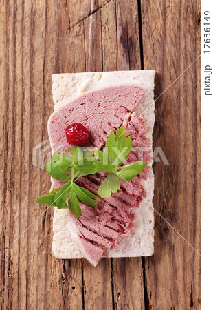 Crispbread and pate Crispbread and pate 17636149