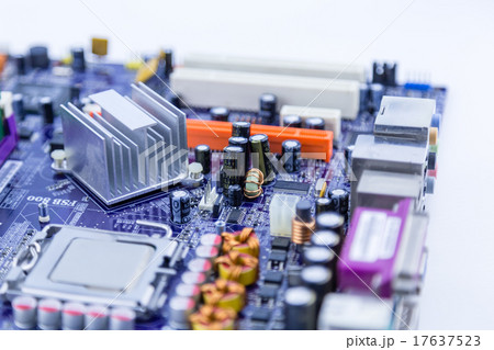 Close-up of computer motherboard 17637523