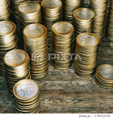 Finance bank background with EU money 17641076