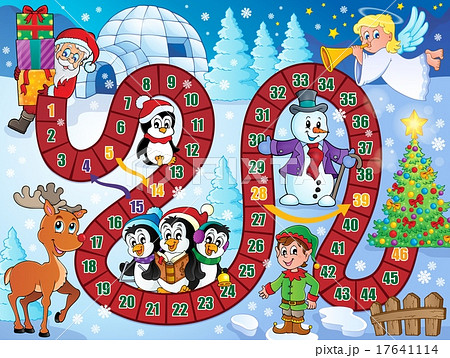 Board game image with Christmas theme 1 Board game image with Christmas theme 1 17641114