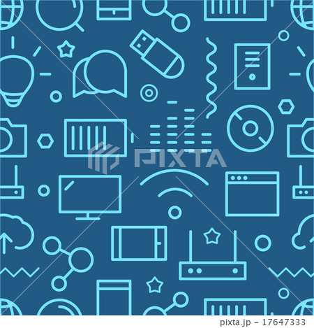 Different web icons seamless pattern 17647333