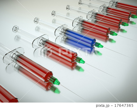 Right Medical choice with group of syringes Right Medical choice with group of syringes 17647365
