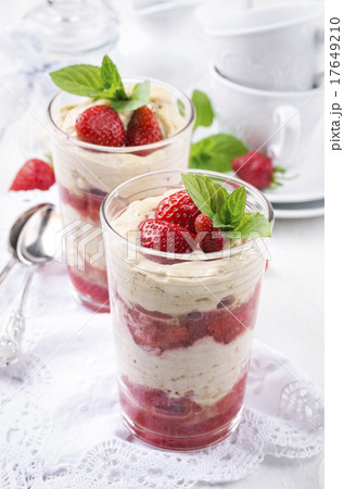 dessert with strawberries 17649210