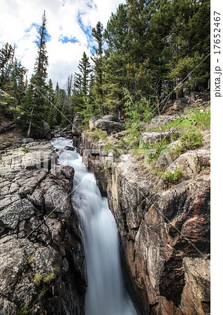 Waterfall .Scenic view along the Beartooth Highway 17652467