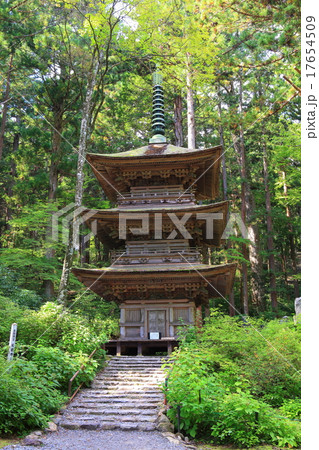 光前寺　三重塔 17654509