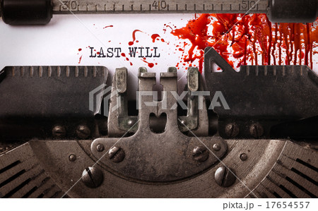 Bloody note - Vintage inscription Bloody note - Vintage inscription 17654557