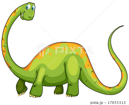 Dinosaur with long neck and tail Dinosaur with long neck and tail 17655313
