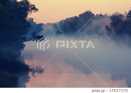 Fog on the river 17657370