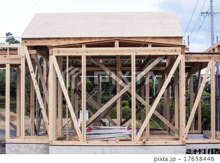 木造建築基礎工事 イメージ素材 木造建築基礎工事 イメージ素材 17658446