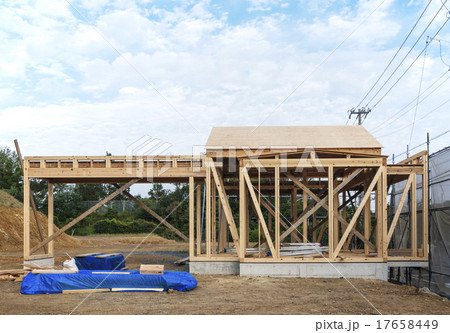 木造建築基礎工事　イメージ素材 17658449