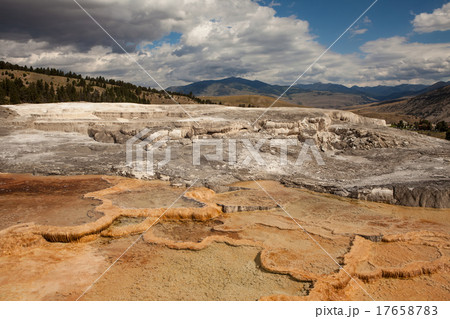 Mammoth Hot Springs. Yellowstone National Park Mammoth Hot Springs. Yellowstone National Park 17658783