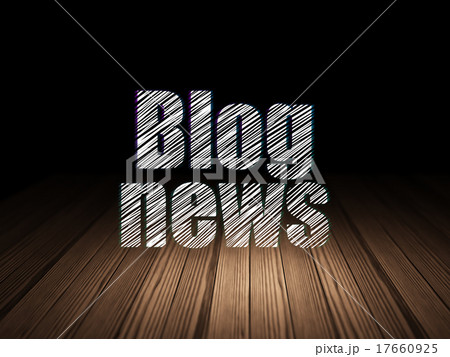 News concept: Blog News in grunge dark room News concept: Blog News in grunge dark room 17660925