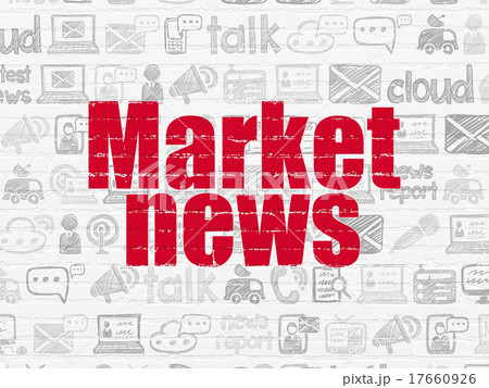 News concept: Market News on wall background News concept: Market News on wall background 17660926