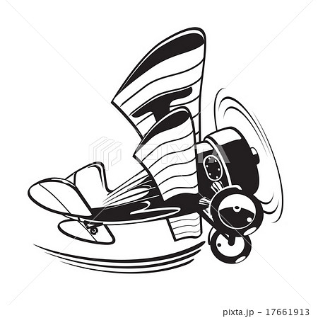Vector Cartoon Biplane 17661913