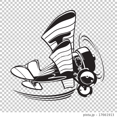 Vector Cartoon Biplane 17661913