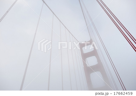 Golden Gate Bridge covered by fog Golden Gate Bridge covered by fog 17662459