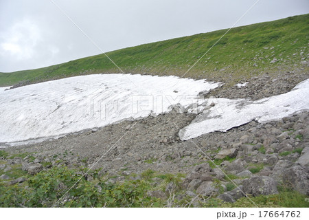 鳥海山の雪渓 17664762