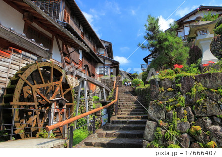 馬籠宿　水車小屋 17666407