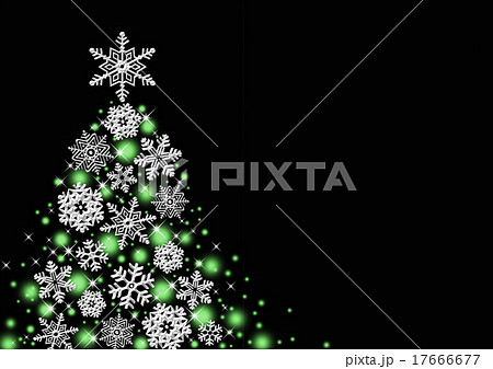 雪の結晶のクリスマスツリー 17666677