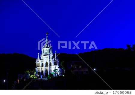馬込教会　夜景ライトアップ　長崎の教会群　潜伏キリシタン 17669068