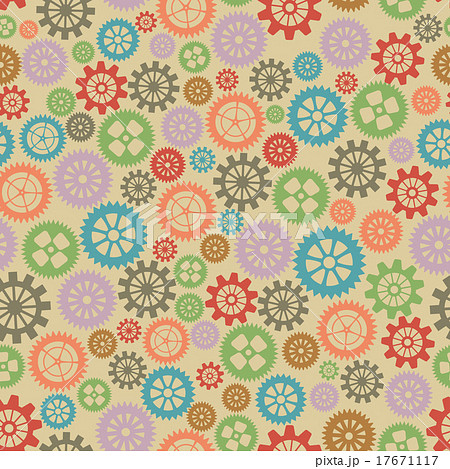 Seamless texture or different gear wheels. Vector Seamless texture or different gear wheels. Vector 17671117