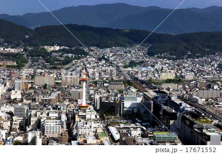 京都駅周辺を空撮・2005年 17671552