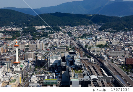 京都駅周辺を空撮・2005年 17671554