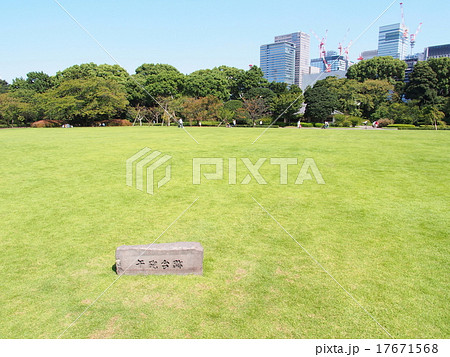 東京　皇居　東御苑　本丸大芝生 17671568