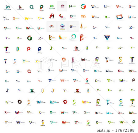 Mega set of letter logos 17672399