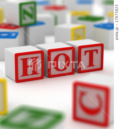 Colorful block - hot 17673823