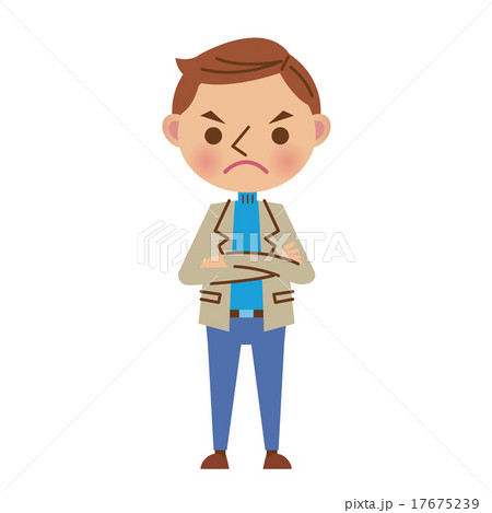 腕組みをする私服姿の男性 腕組みをする私服姿の男性 17675239