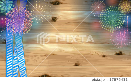 Oktoberfest background (Fireworks and boards) Oktoberfest background (Fireworks and boards) 17676451
