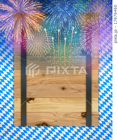 Oktoberfest background(Board and Fireworks) Oktoberfest background(Board and Fireworks) 17676460