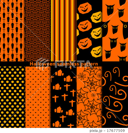 Halloween seamless pattern 17677509
