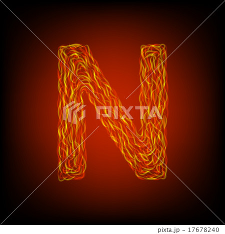 Fire letter N Fire letter N 17678240