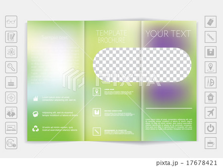 Tri-Fold Brochure mock up vector design Tri-Fold Brochure mock up vector design 17678421