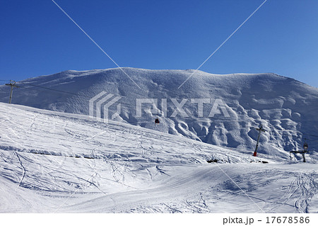 Gondola lift and ski slope Gondola lift and ski slope 17678586