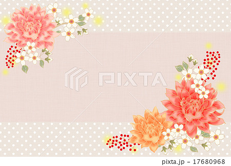 花柄背景素材 17680968