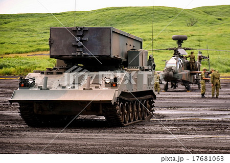 マインスィーパー ｍｃｖ ９２式地雷原処理車 14年 富士総合火力演習の写真素材