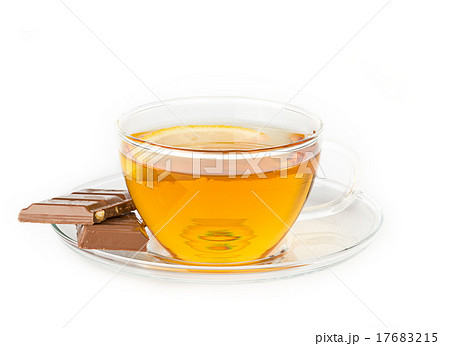 Tea cup and chocolate 17683215