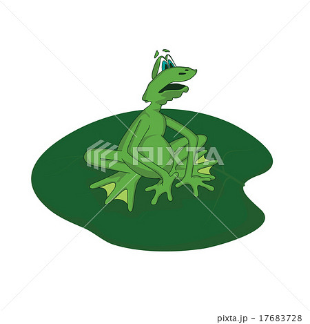surprised cartoon frog surprised cartoon frog 17683728