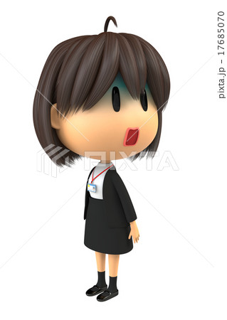 青ざめる女性スタッフ 17685070