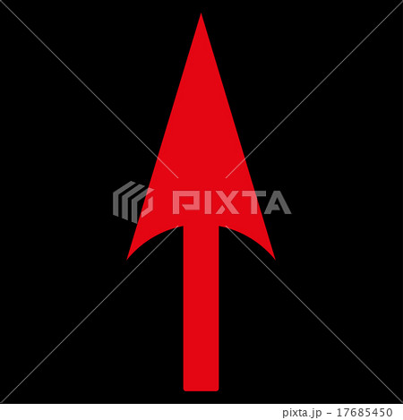 Arrow Axis Y flat red color iconのイラスト素材 [17685450] - PIXTA