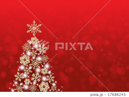 雪の結晶のクリスマスツリー 雪の結晶のクリスマスツリー 17686243