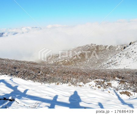 Clouds are flying over the snow mountain Clouds are flying over the snow mountain 17686439