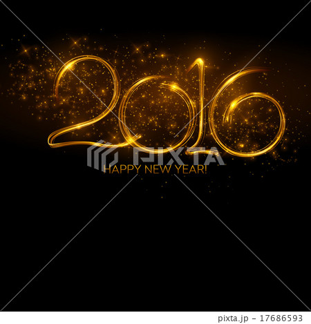 2016 New Year made a sparkler. Vector 2016 New Year made a sparkler. Vector 17686593