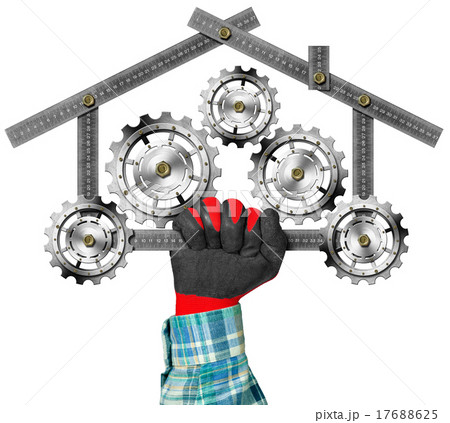 House with Gears - Metallic Meter House with Gears - Metallic Meter 17688625