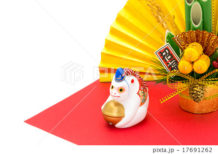 申年・金扇子・門松 申年・金扇子・門松 17691262